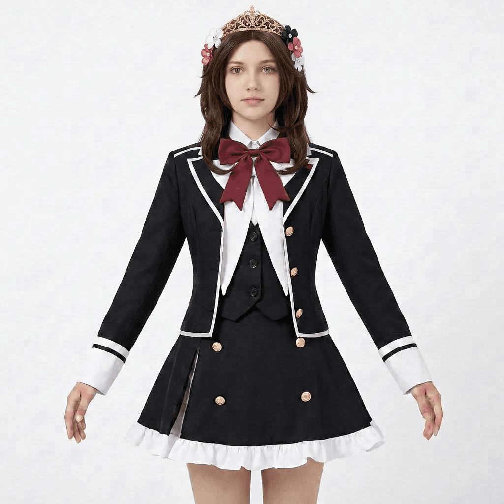 Diabolik Lovers Yui Komori Iskolaegyenruha — 2