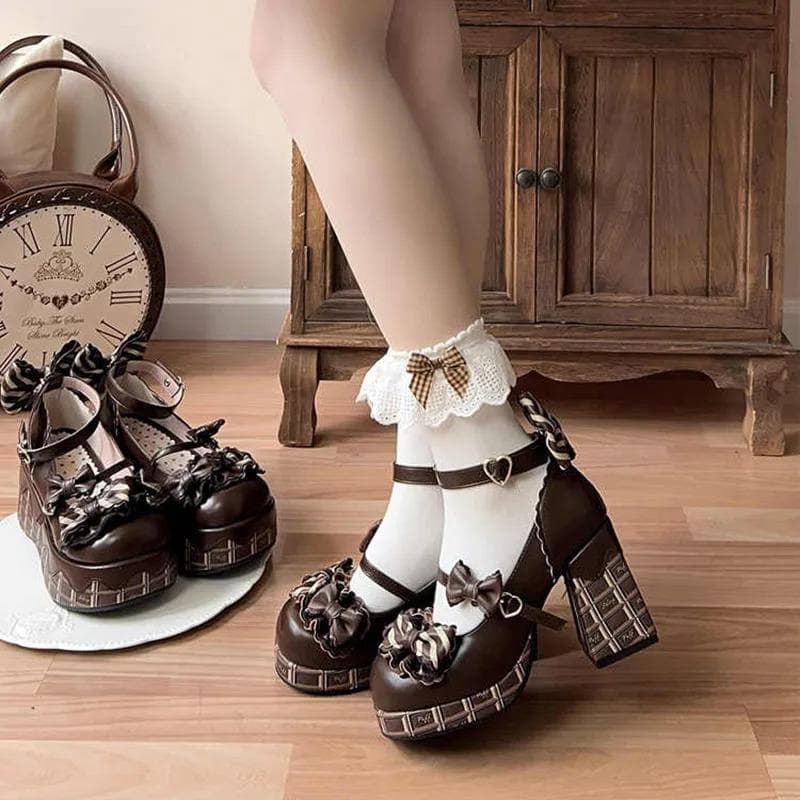Kawaii Lolita Mary Jane — Masnis Platform Cipő — 1