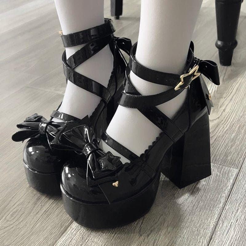 Kawaii Lolita Masnis Platform Szandál — 1