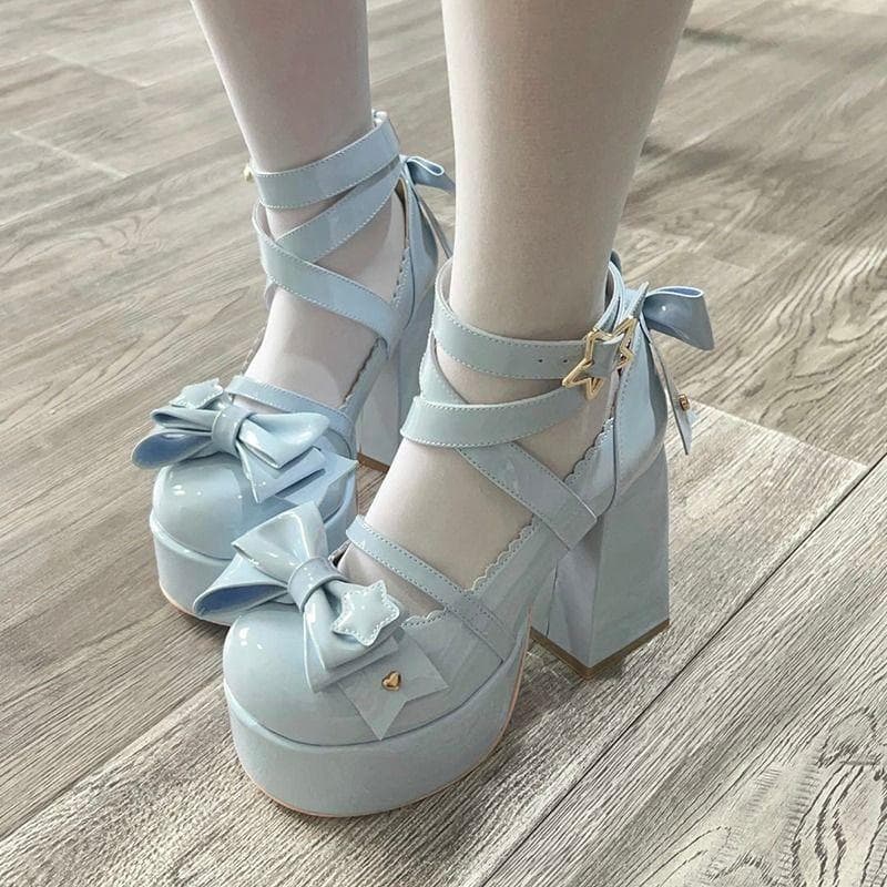 Kawaii Lolita Masnis Platform Szandál — 2