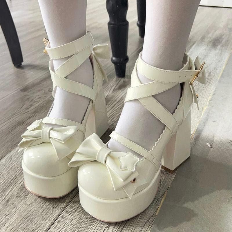 Kawaii Lolita Masnis Platform Szandál — 3