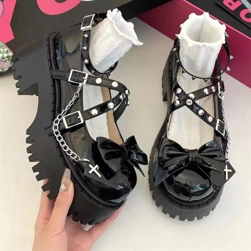 Gothic Lolita Keresztes Láncos Mary Jane — 2
