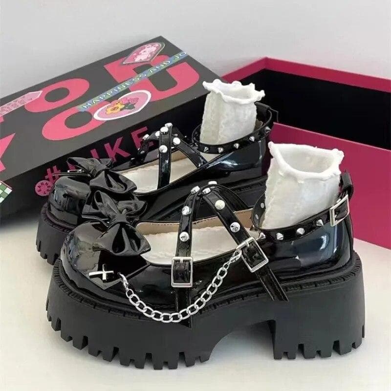 Gothic Lolita Keresztes Láncos Mary Jane — 3