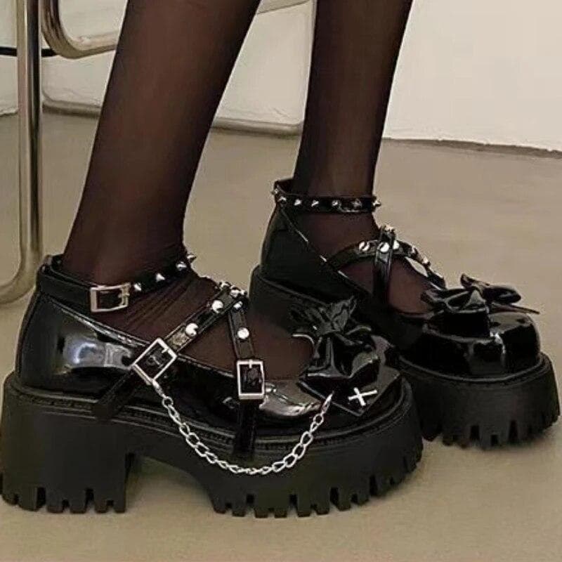 Gothic Lolita Keresztes Láncos Mary Jane — 4