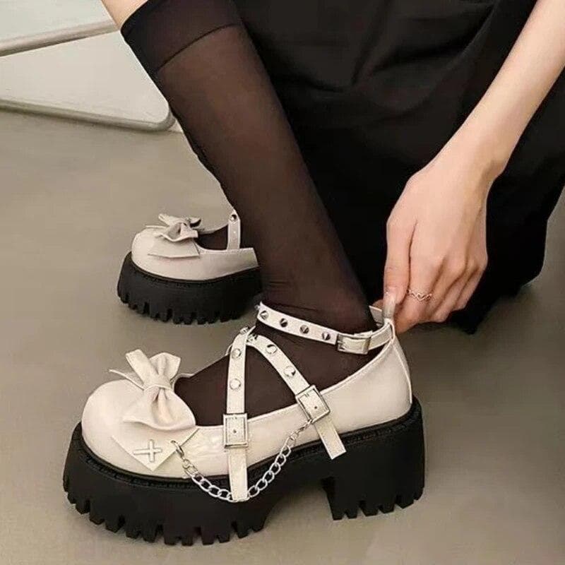 Gothic Lolita Keresztes Láncos Mary Jane — 6